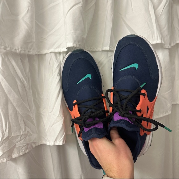 Nike React Presto Midnight Navy Purple BQ4002-402 Youth Sz 7Y Women’s Sz 9 - Picture 5 of 7